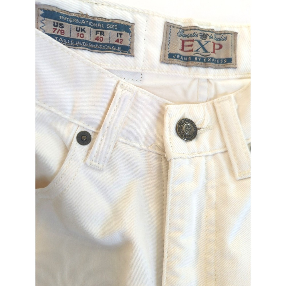 Vtg Y2K Limited EXPRESS Jeans Women 7/8 Straight High Waisted Timeless Boho Chic